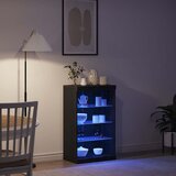  LED komoda Crni hrast 60,5 x 37 x 100 cm Konstruirano drvo | Eponuda.ba