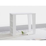 XXXL Barska Miza Lyon, Bela, Visoki Sijaj | Shoptok.si