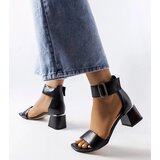 D/CEO Black sandals on a block heel Millo Cene