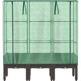  Povišena gredica s pokrovom za staklenik 120 x 40 x 140 cm | shoptok.hr