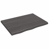 vidaXL Zidna polica tamnosiva 80 x 60 x 4 cm od obrađene hrastovine Cijene