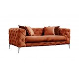  Oranžna žametna sedežna garnitura 197 cm Como – | Shoptok.si