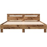  Krevetna konstrukcija Staro drvo 203 x 185 x 70 cm | Shoptok.si