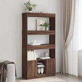 vidaXL Visoka komoda boja smeđeg hrasta 92x33x180cm konstruirano drvo Cijene