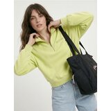 Sinsay Pamučna half-zip dukserica s vezenim natpisom | shoptok.hr