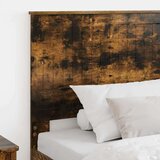  Vzglavje z vzglavjem Dimljeni oreh 100 cm Konstruiran les, (5000109925) | Shoptok.si
