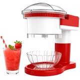 Verk 07555 aparat za granitu in slushy 30 W, drobilica leda + posoda – rdeče-bela u
