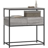  Konzolni stol siva boja hrasta 75x40x75 cm konstruirano drvo | shoptok.hr
