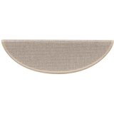  Prostirke za stepenice 15 kom 56x17x3 cm srebrne poluokrugle | shoptok.hr