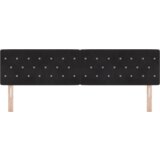  LED uzglavlje s kristalnim dugmadima Utuftano Crno 90 cm Baršun | shoptok.hr