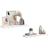  Polica na zidu Zidne 2 pcs Bijeli mramor 90 x 23,5 x 4 cm | shoptok.hr