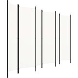 vidaXL Sobna pregrada sa 6 panela krem-bijela 300 x 180 cm | shoptok.hr