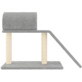  Grebalica za mačke s tunelom i ljestvama svjetlosiva 55,5 cm | shoptok.hr