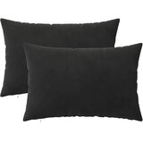  Jastuk s jastukom HEERLEN 2 kom. Crna Baršun - Crna 30 x 50 cm 2 | shoptok.hr