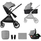 Kikka Boo Ava kolica za bebe 3u1 Grey, 0m+ | ePonuda.com