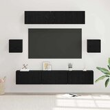  Set TV komoda Zidne 7 pcs Crni hrast Konstruirano drvo | Eponuda.com