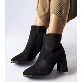 Gemre Black heeled ankle boots Cheney | ePonuda.com