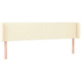  Uzglavlje s ušima krem 203x16x78/88 cm od umjetne kože | shoptok.hr