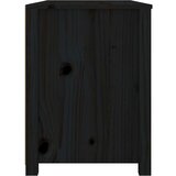  TV omarica črna 100x40x54 cm trdna borovina, (20654105) | Shoptok.si