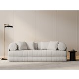 Cosmopolitan Design Bež raztegljiva sedežna garnitura iz tkanine bouclé 206 cm Kemi – | Shoptok.si
