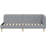  Kutni okvir kreveta Svijetlo siva 80 x 200 cm tkanina | shoptok.hr