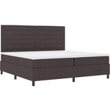Box Spring Krevet s Madracem Tamno smeđi 200x200 cm Tkanina | shoptok.hr