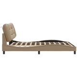  Posteljni okvir z vzglavjem kapučino 160x200 cm umetno usnje, (21086293) | Shoptok.si