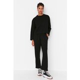 Trendyol Black Rib Detailed Slim Knitted Tracksuit Set | Shoptok.si
