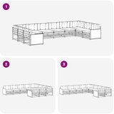  Setovi sofa 10 kom. Čvrsto drvo akacije | shoptok.hr