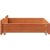 vidaXL Predal za posteljo 2 kosa rjava 75x55x16 cm trdna borovina | Shoptok.si