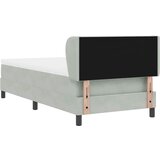  s opruga kutije Svjetlosiva 90 x 190 cm Baršun | shoptok.hr