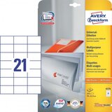 Avery Zweckform Univerzalne etikete 70 x 42,3 mm - 25/1 Cene