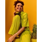 Sinsay Široke hlače s mješavinom lana | shoptok.hr