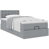 vidaXL otomanski okvir kreveta s madraca svijetlosivi 80x200cm tkanine | shoptok.hr