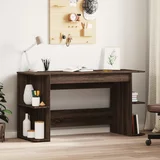  Radni stol smeđa boja hrasta 140 x 50 x 75 cm konstruirano drvo