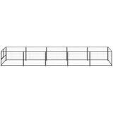 vidaXL kavez za pse crni 5 m² čelični | shoptok.hr