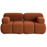 Narančasta baršunasti sofa 190 cm Lokua –