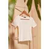 Trendyol Ecru Collar Detailed Corduroy Knitted Blouse | Shoptok.si