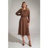 Figl Ženska haljina M724 smeđa | krema Cene