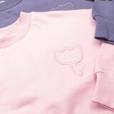 VAUVA dečije set od 2: pantalone i dukserica sa cvetom - roze / 12-18 mes | Eponuda.com