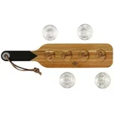 Set čašica sa poslužavnikom Serving paddle, 5 delova