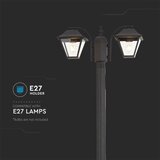  Spoljašnja lampa 2xE27/60W/230V IP44 232 cm crna | Eponuda.com