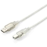 Equip Usb2.0 kabel Typea-B Transparent 1M, (21406978) | Shoptok.si