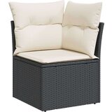 Kutna vrtna sofa s jastucima crna od poliratana | shoptok.hr