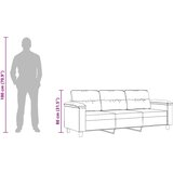  Trosjed Bež 180 cm od mikrovlakana | shoptok.hr