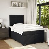 Box spring krevet s madracem crni 120 x 200 cm baršunasti | shoptok.hr