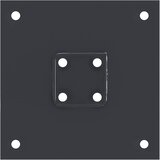  Postolja za stupove kvadratna 12 kom čelik presvučen prahom Antracitno siva 46 x 46 mm | shoptok.hr