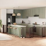 VidaXL Vrata za pse s vratašcima 8 panela sklopiva 640 cm drvo topole VidaXL Vrata za pse s vratašcima 8 panela sklopiva 640 cm drvo topole Slike