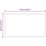  LED kupaonsko ogledalo s ogledalom *Transparent*an 70 x 40 cm | shoptok.hr