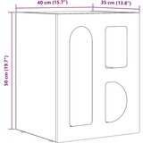  Noćni ormarić 2 pcs Umjetnički hrast 40 x 35 x 50 cm | shoptok.hr
